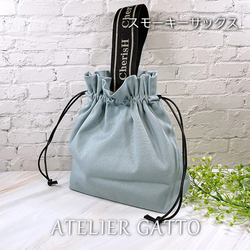 巾着型ワンハンドルバッグ 巾着バッグ ATELIER GATTO 通販