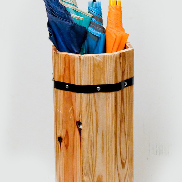 木製傘立て 2枚目の画像