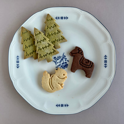 ミニクリスマスツリー　木　3種類のスタンプセット　【クッキー型】 4枚目の画像