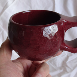 　パープルハートの一木彫りコーヒーカップ. 8枚目の画像