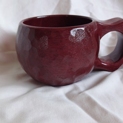 　パープルハートの一木彫りコーヒーカップ. 6枚目の画像