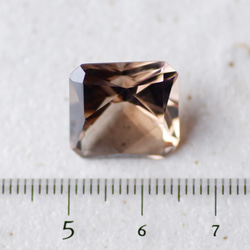 スモーキー・クォーツ＊オクタゴン・カット＊12.85ct＊15.0×15.0mm＊QS-017 6枚目の画像