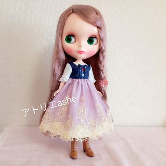 t*す様 リカちゃんハンドメイド服 ピンク♡桜のドレス
