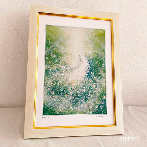 森の中　CHEN GUIOING  水彩画　オリジナル原画 森の中 CHEN GUIOING 水彩画 オリジナル原画 森の中 CHEN GUIOING