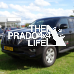 ランクル プラド ステッカー THE PRADO 4x4 LIFE アウトドア グッツ オフロード 車 ステッカー 1枚目の画像