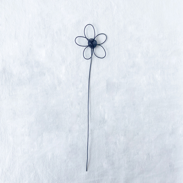 お花の一輪挿し　ワイヤークラフト…♪ 2枚目の画像