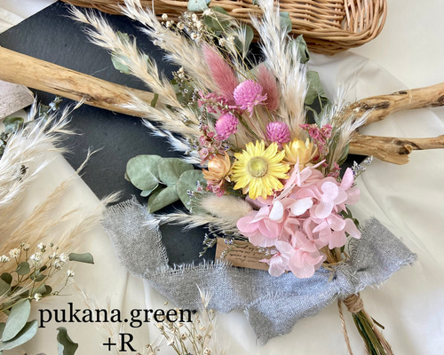 紫陽花の花冠と花びらバッグ しずかの庭-紫陽花-(紫)がま口バッグ | Zeppink