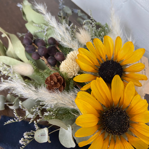 パンパスグラスの横長スワッグ ニューボーンフォト バースディフォト パンパスグラスの横長スワッグ ニューボーンフォト バースディフォト