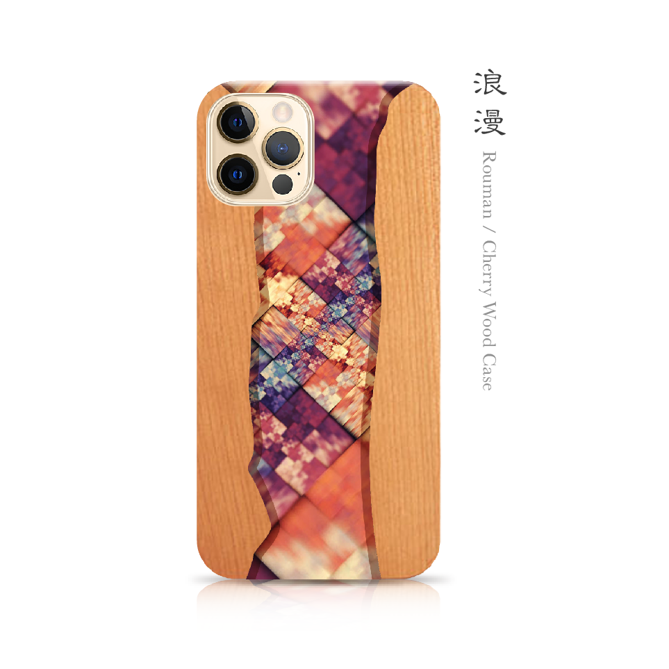 浪漫 - 和風 モダンウッドiPhoneケース /天然木/チェリーウッド/桜の木【iPhone全機種対応】