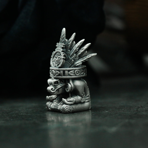 マヤ文明 魔法使い 司祭 シルバー925 ペンダントネックレス ヘビ