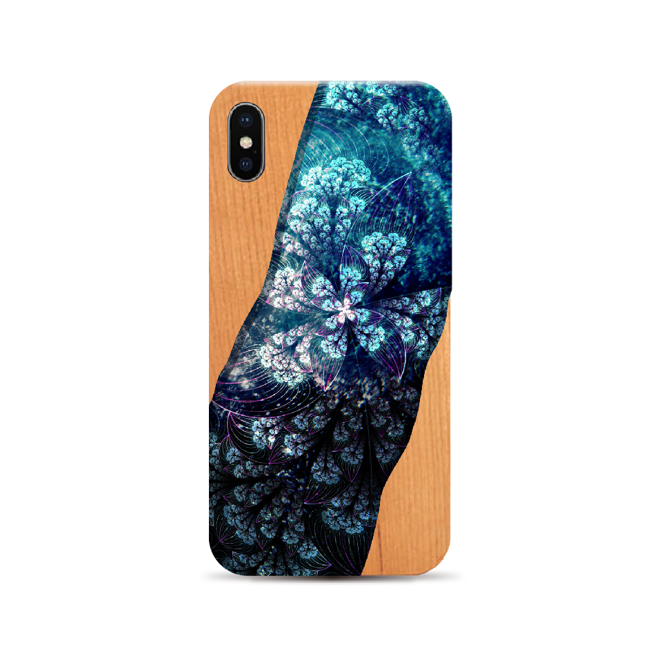 乱咲 - 和風 モダンウッドiPhoneケース /天然木/チェリーウッド/桜の木【iPhone全機種対応】