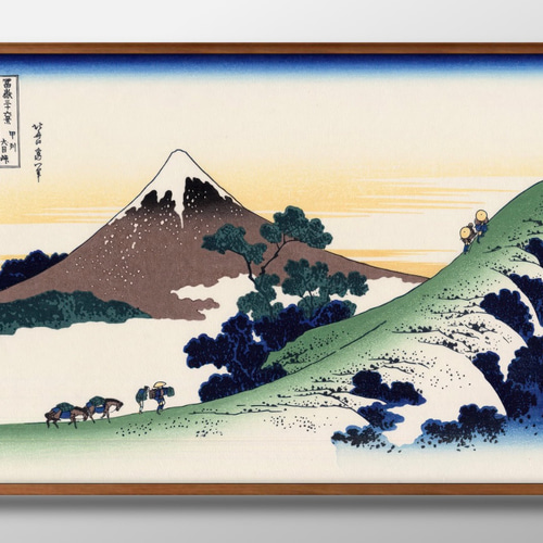 絵画　特大サイズ　涼　絵　レトロ　アート　大きいサイズ 13943 ポスター 絵画 A3サイズ『葛飾北斎』アート イラスト デザイン