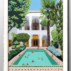 未来アートの「デコピン、打席に立つ」（クレイ絵画） 絵画 山川善作