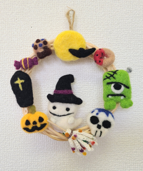 【楓花様】ハロウィン飾り各種  置物 羊毛フェルト ちりめん ハンドメイド 楓花様】ハロウィン飾り各種 置物 羊毛フェルト ちりめん