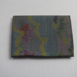 大島紬のカードケース（マルチカラー） 1枚目の画像