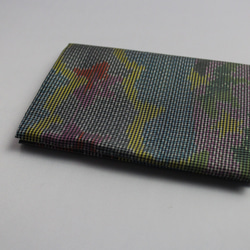 大島紬のカードケース（マルチカラー） 2枚目の画像