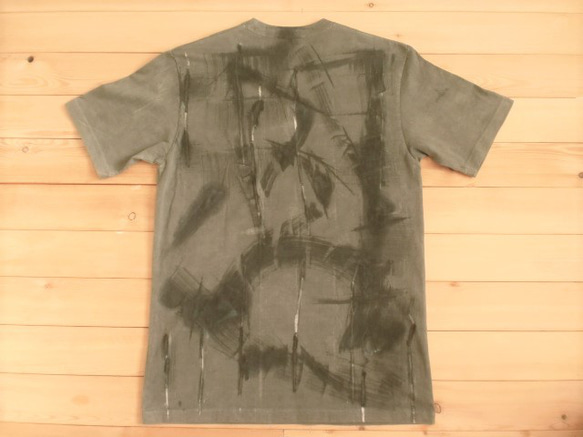 墨染め　Tシャツ　アートデザイン　新品　Ｌサイズ　日本製 7枚目の画像