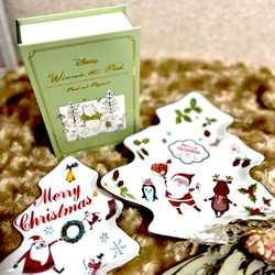 ♡先行SALE♡クリスマス　サンタプレート　2枚セット 1枚目の画像