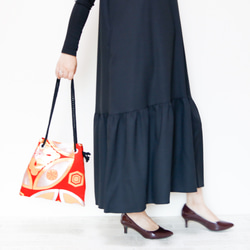 FUJIYAMA Pochette Vintage Kimono 2WAY 簡約設計，可肩背或斜挎 第8張的照片