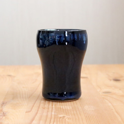 小石原焼 小石原焼き タンブラー 選べるカラー２色 藍釉 鉄釉掛分 秀山窯 陶器 器 NHK イッピンで紹介されました 2枚目の画像