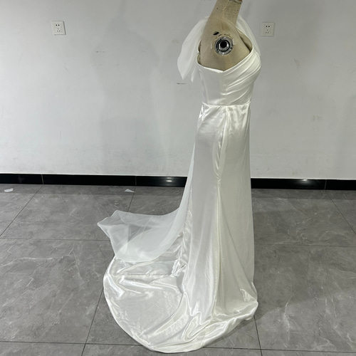 高品質！リボン 花嫁 前撮り 結婚式 ウエディングドレス パーティー  