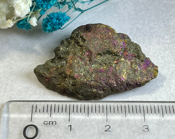 虹の石✿*:・　レインボー ゲーサイト　針鉄鉱　原石　ラフストーン 4枚目の画像