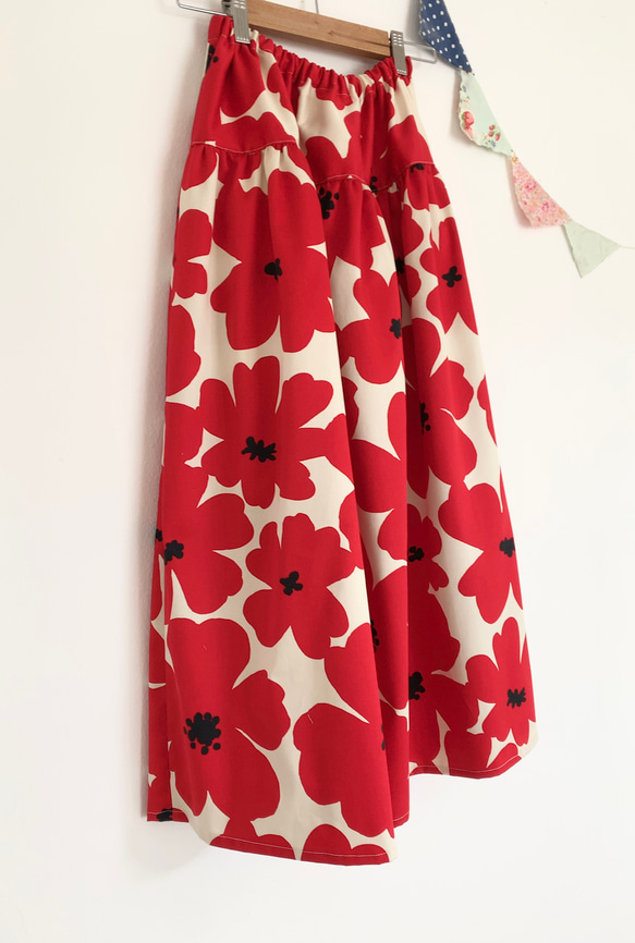 スカート Momocco Drawing Flower Big Pleats Skirt FLOWER PRINT BALLOON SKIRT(S Yellow): Y's.｜THE SHOP