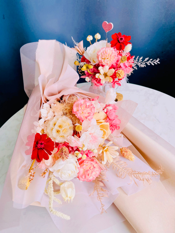 Fragrant Blossoms - 粉色系花束/母親節花束/情人節花束/求婚花束 第4張的照片