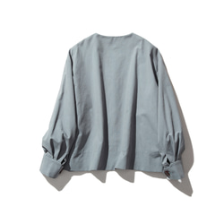 簡單美麗的成人短外套，淺灰色略帶藍色 230910-3 第8張的照片
