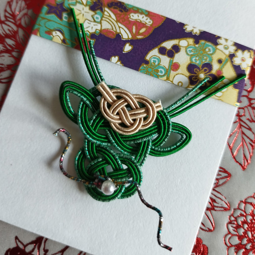 水引干支パーツ 辰 龍 3パターン✕2 6個SET その他雑貨 梅乃