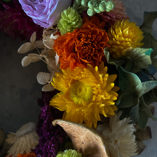 プリザーブドフラワー♡お昼寝メェちゃんのリース プリザーブドフラワー♡お昼寝メェちゃんのリース