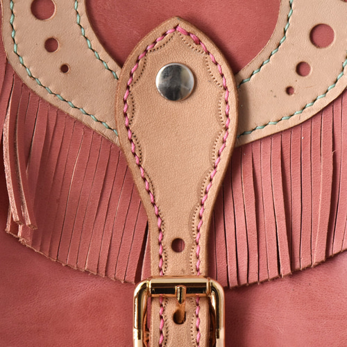 ウエスタンポシェット ピンク/かわいい/おしゃれ/ウエスタン模様  