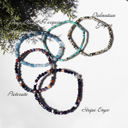 男女皆宜的深藍色海藍寶石串珠手鍊 - Adolfo 第9張的照片