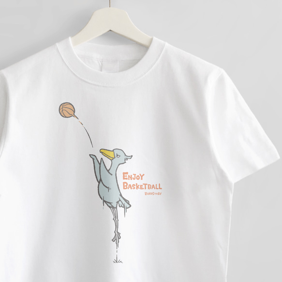 Tシャツ（ENJOY BASKETBALL / シュート） 1枚目の画像