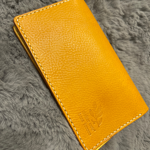 本革 通帳ケース 通帳カバー イタリアンレザー ハンドメイド レザー