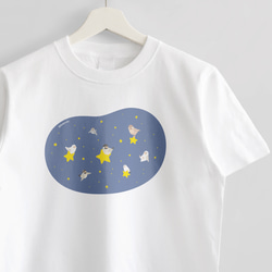 Tシャツ（天体観測 / 文鳥） 1枚目の画像