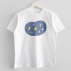 Tシャツ（天体観測 / 文鳥） 2枚目の画像