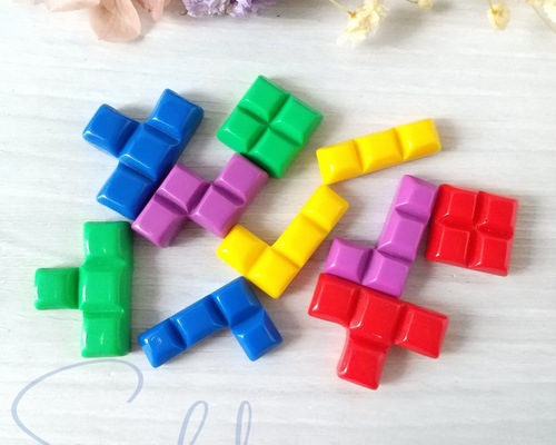 10個】テトリス ブロック ランダム 10個セット【デコパーツ】D-0077