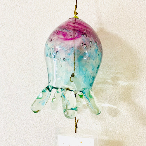 お買い得商品特集 - 販促エクスプレス ひめ様受注制作✴︎ガラスのクラゲ風鈴 通販 jewegla 風鈴 風鈴