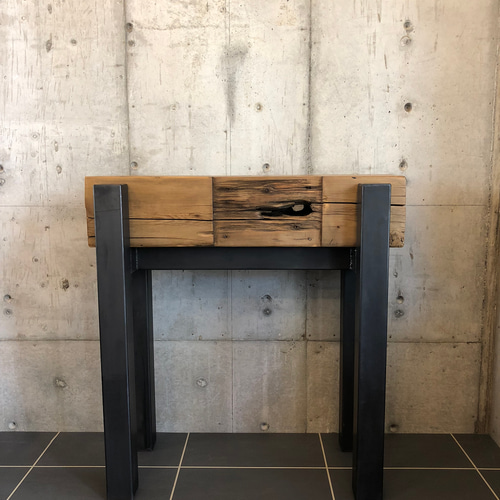 数量限定コンソールテーブル古材プランタースタンドディスプレイテーブル