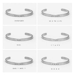 オーダーメイド/ペアバングル/お好きな刻印可能/silver925 950ブレスレット 誕生日プレゼント 名入れ 記念日 11枚目の画像