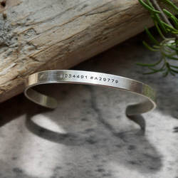 オーダーメイド/ペアバングル/お好きな刻印可能/silver925 950ブレスレット 誕生日プレゼント 名入れ 記念日 3枚目の画像