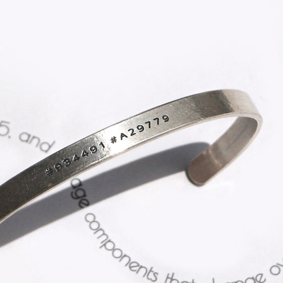 オーダーメイド/ペアバングル/お好きな刻印可能/silver925 950ブレスレット 誕生日プレゼント 名入れ 記念日 7枚目の画像