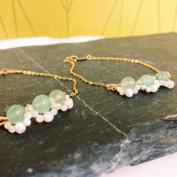 (HK$345)14KGF Aventurine Bracelet 第2張的照片