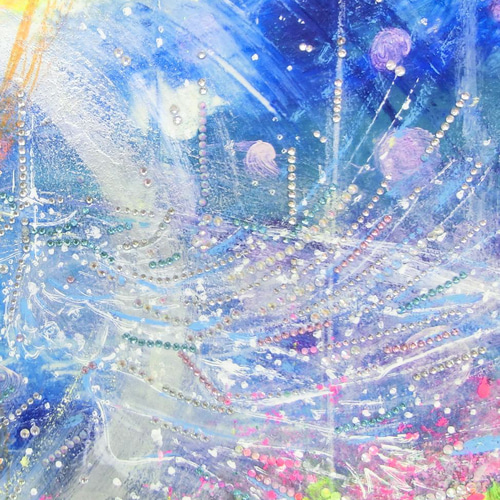 原画「光の輪＜魂の浄化＞(A)」イラストボード 51.5×38㎝ パワーアート 