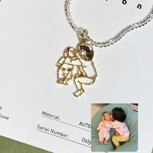 送料無料【オーダーメイド】うちの子・ペットをネックレスに！ 犬の日