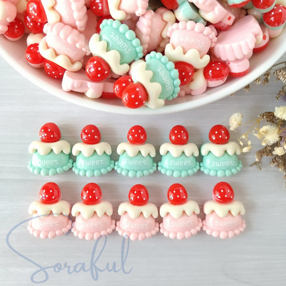 5個】大きなイチゴを乗せたSweetケーキ ストロベリー ケーキ