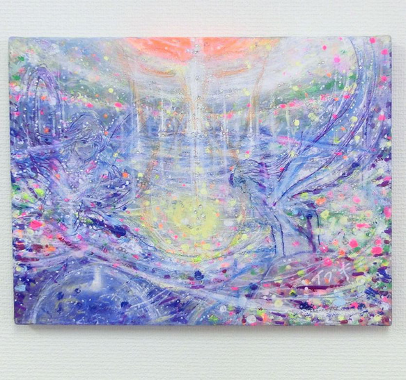 原画「生まれ変わりの海」(A)キャンバス 41×32㎝ パワーアート