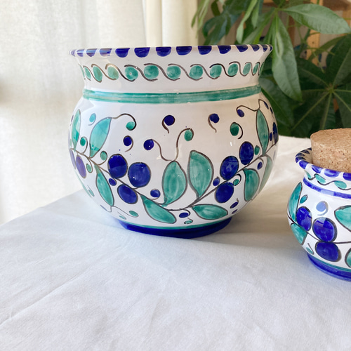 イタリア 花瓶 マヨルカ焼き デルータ ドラゴン Sberna 794-20