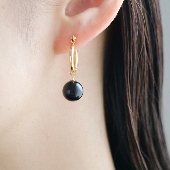 ブラックオニキス ピアス ブラックオニキスピアス/black onyx pierce ピアス（スタッド